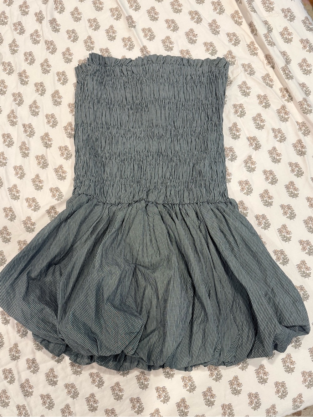 NWT Anthropologie Holding Horses Strapless Smocked Bubble Mini Dress S